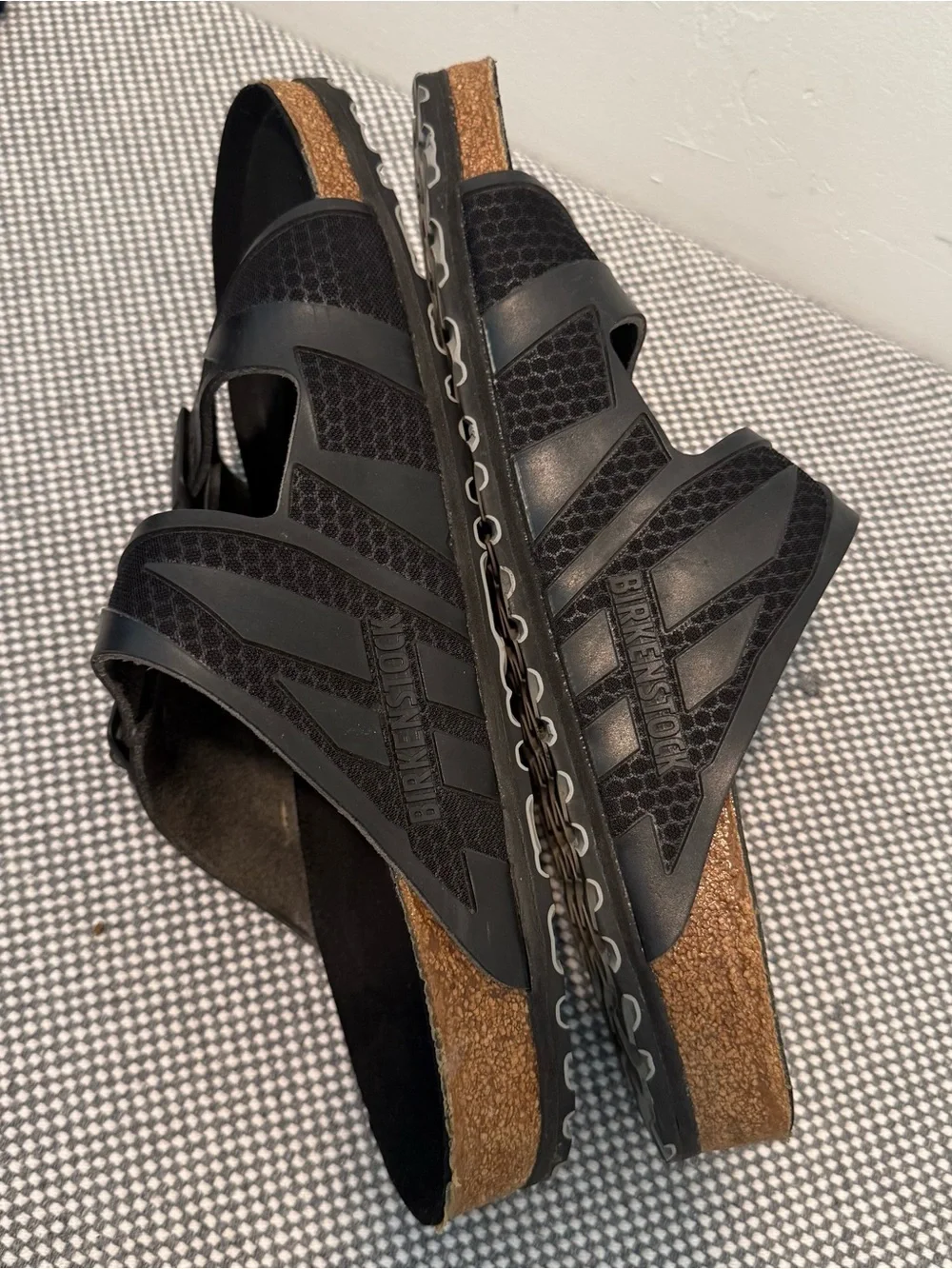 Birkenstock Arizona Rubberized Synthetic Unisex Slides Sandals size 46